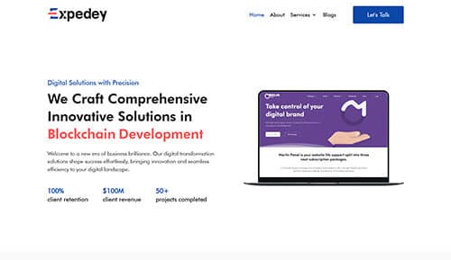 Expedey Website project by Mubashir Alam