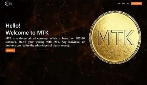 MTK Token project by Mubashir Alam