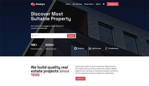 Homyz Real Estate project by Mubashir Alam